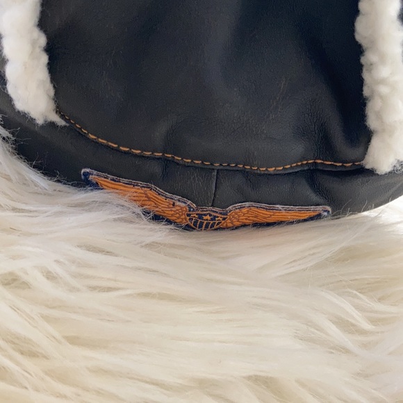 Kids on king Le top brown cream first flight airplane aviator cap hat winter hat - Picture 13 of 17